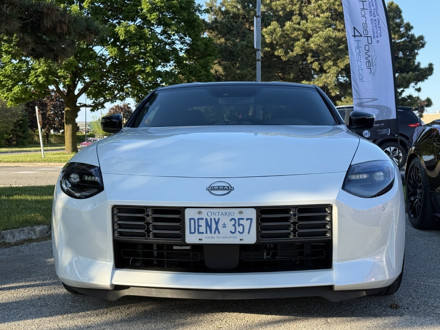 Nissan Z - RZ34 with Horsepower 4 Hospital Promo Flag https://hp4h.funraise.org/