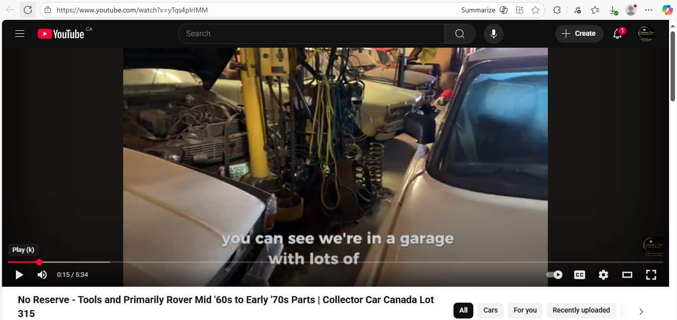 No Reserve Tools & Rover Parts